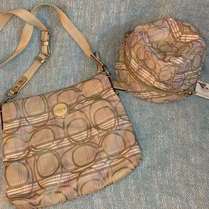 NWT Coach purse and matching hat